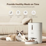 vue générale distributeur connecté pour croquettes chat design moderne
