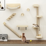 Étagère murale chat bois robuste installation DIY