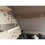 mur d’escalade chat QLS en bois naturel pour salon moderne._AC_SL1500_