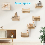 Perchoir mural pour chat avec griffoir en sisal MIUZMORE