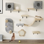 Griffoir mural en sisal naturel robuste pour chats