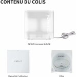 Fontaine à eau PETKIT CYBERTAIL blanche pour chats avec pompe silencieuse