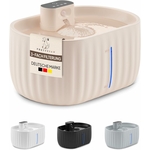 Fontaine pour chat intérieure 3L Pretty Paw Aqua Sense beige facile à entretenir