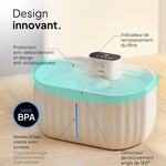 Fontaine à eau intelligente pour chats avec modes continu, intervalle et capteur