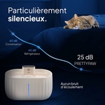 Fontaine à eau pour chats sans BPA avec nettoyage facile et filtre intégré