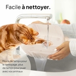 Fontaine Pretty Paw Aqua Sense beige avec design élégant et réservoir 3L