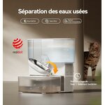 Installation simple fontaine à eau chat sans filtre portable