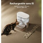 fontaine à eau silencieuse pour chat sans fil FEELNEEDY