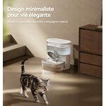 distributeur d’eau chat sans filtre avec double réservoir FEELNEEDY