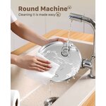 Fontaine à eau inox 2,2L pour chat avec robinet GIOTOHUN
