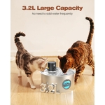 Vue rapprochée filtre multi-couches fontaine eau animaux