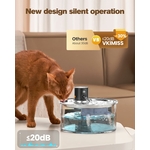 Fontaine silencieuse avec détecteur de mouvement pour chats