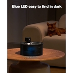 Fontaine à eau rechargeable avec plateau inox pour chat et chien