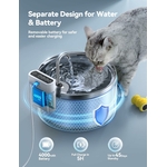 Fontaine à eau chat pratique sans câble avec autonomie longue