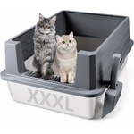 Pelle et tapis antidérapant inclus pour bac à chats Bartuke