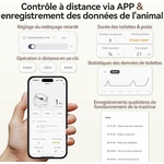 TRIUMPHKEY litière autonettoyante avec application mobile