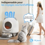 Foyer multi-chats profitant d’une litière fonctionnelle et esthétique