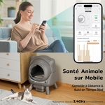 Design moderne et compact de la litière autonettoyante pour appartement