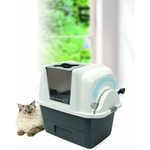 Maison de toilette Catit SmartSift design blanc/gris pour chat