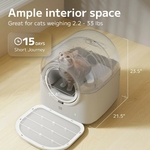 Litière automatique pour chats grands formats, modèle premium X-Large