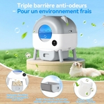 Litière autonettoyante XXL TRIUMPHKEY connectée pour plusieurs chats