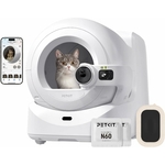 Bac autonettoyant silencieux et hygiénique pour grands chats.