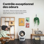 Bac à litière automatique Whisker avec tapis et barrière