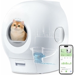 Bac litière automatique premium avec suivi du poids des chats