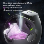 Système anti-odeurs avec ventilation et lampe UV désinfectante