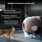 Grand espace intérieur confortable pour chats jusqu’à 10 kg