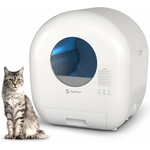 Litière autonettoyante EYESUN XL blanche pour chats multi-chats 76 L