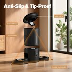 Distributeur croquettes chat automatique double 5L WiFi AONBOY noir