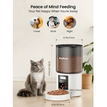 panneau de commande programmable du distributeur croquettes pour chat