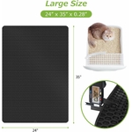 Lot de 2 grands tapis de litière caoutchouc Matace