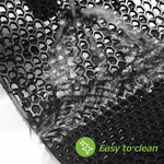 Vue gros plan du tapis Matace double couche pour récupération litière