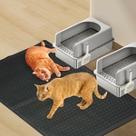 Litière piégée dans le tapis double couche EVA pour chat.
