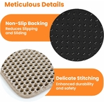 Tapis double couche en nid d’abeille récupérant la litière