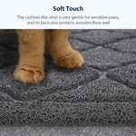 détail rainures profondes tapis piégeur litière