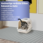 Tapis chat imperméable anti-dérapant pour litière XXL