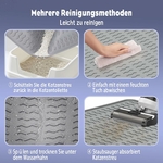 Protection sol maison tapis litière silicone gris
