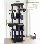 rbre à chat design résistant aux griffures avec poteaux sisal