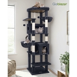 arbre à chat XXL 188 cm gris foncé pour grands chats