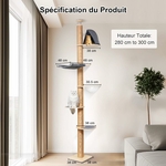 condo semi-fermé pour siestes arbre à chat vertical
