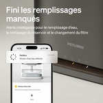 Fontaine à eau chat PETLIBRO sans fil 3L noire avec plateau inox