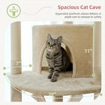 hamac moelleux pour chats sur arbre réglable