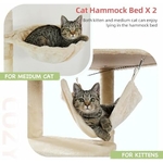 arbre à chat stable pour grands chats et foyers multi-chats