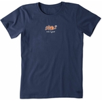 Manche courte t-shirt Life Is Good coupe classique femme