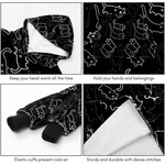 détail de la poche kangourou du sweat chat