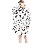détail des manches longues du sweat oversize chaud