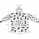 gros plan sur la texture douce en microfibre du sweat chat